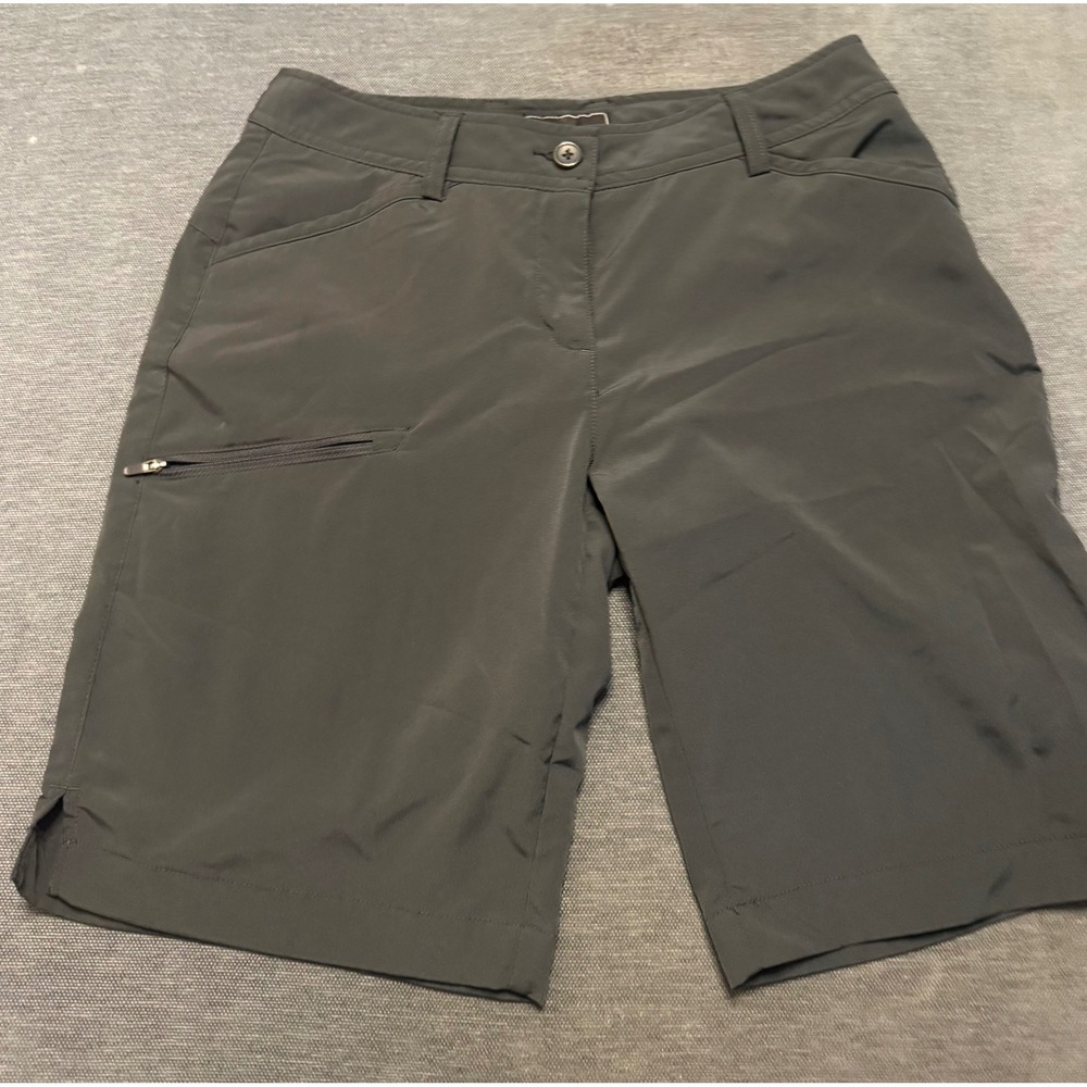Aube Womens Hiking Short Charcoal Gray Size 2 Outdoor Active Performance Pockets